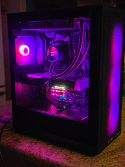 Custom RGB Gaming PC – RTX 3060 / 64GB RAM / Liquid Cooled with LCD Display (Wi-Fi Ready)