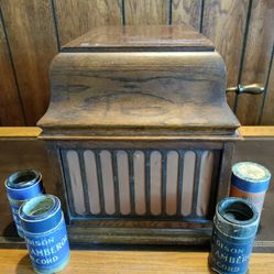 1920 Thomas Edison Amberola Phonograph Record Player

