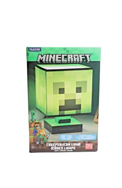 Paladone Minecraft Green Creeper Icon Lamp, 3 brightness levels, night light