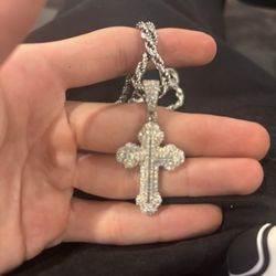 Moissanite Cross