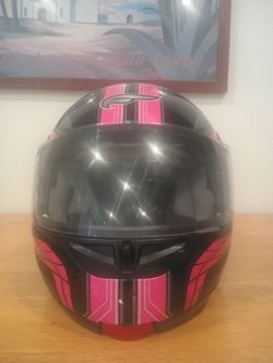 Fulmer M2B Stream Motorcycle Helmet - Size M (Pink/Black) DOT Certified