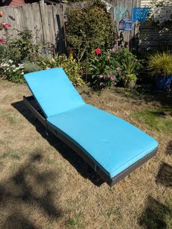Outdoor Chaise Lounge With Cover