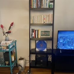 Two Crate & Barrel Book Shelves 