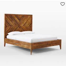 West Elm Queen Bed $550 Excellent Condition