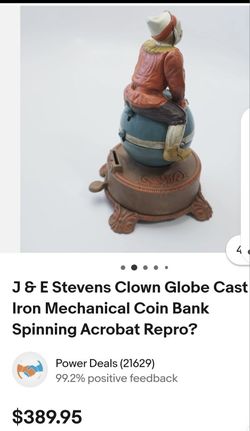 Antiques Spinning Acrobat Repro