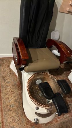 Pedicure Spa Chair with Foot Basin