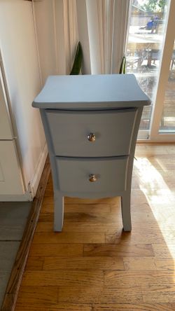 Baby blue side table