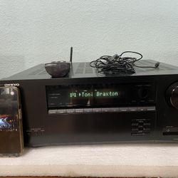 Onkyo TX-NR6050 7.2 Channel A/V Bluetooth Receiver with Remote And Mic