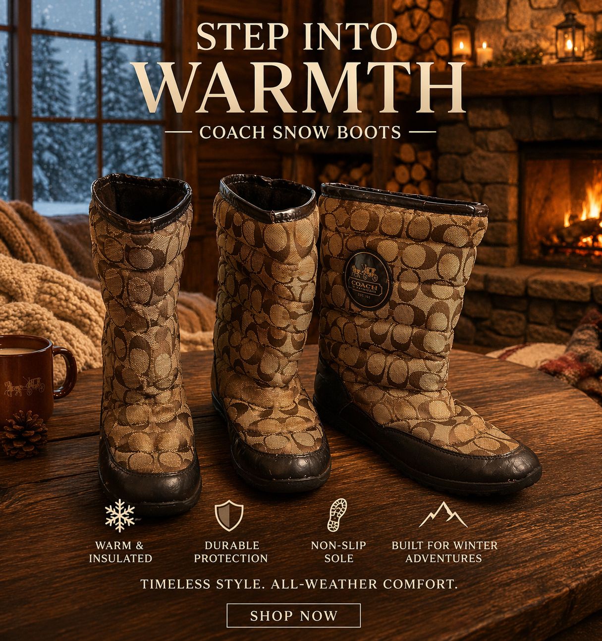 Authentic Coach Boots Women Size 10