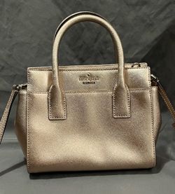 Kate Spade New York Rose Gold Saffiano Handbag