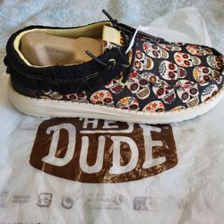 *NEW* Women’s Hey Dude Wendy Day Of The Dead Shoes Women's Size 5 with Bag RARE