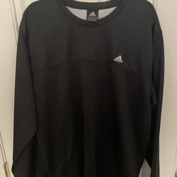 Mens Adidas Long Sleeve Warmup Shirt, Like New, Size XL