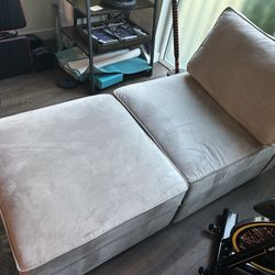 Sectional/ Separate Into 2 Ottomans   