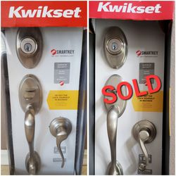 Kwikset SmartKey Door Lock Set Shelburne model