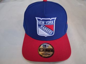 New York Rangers New Era A-Frame 9Fifty Adjustable Snapback Hat Blue/Red NWT
