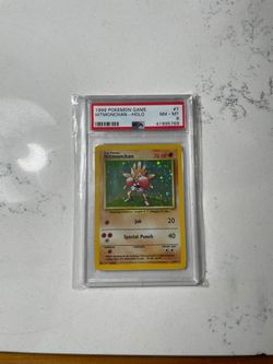 Pokémon PSA 8 Hitmonchan Holo 1999