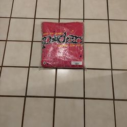 Pink V2 Sp5der Hoodie Size Large