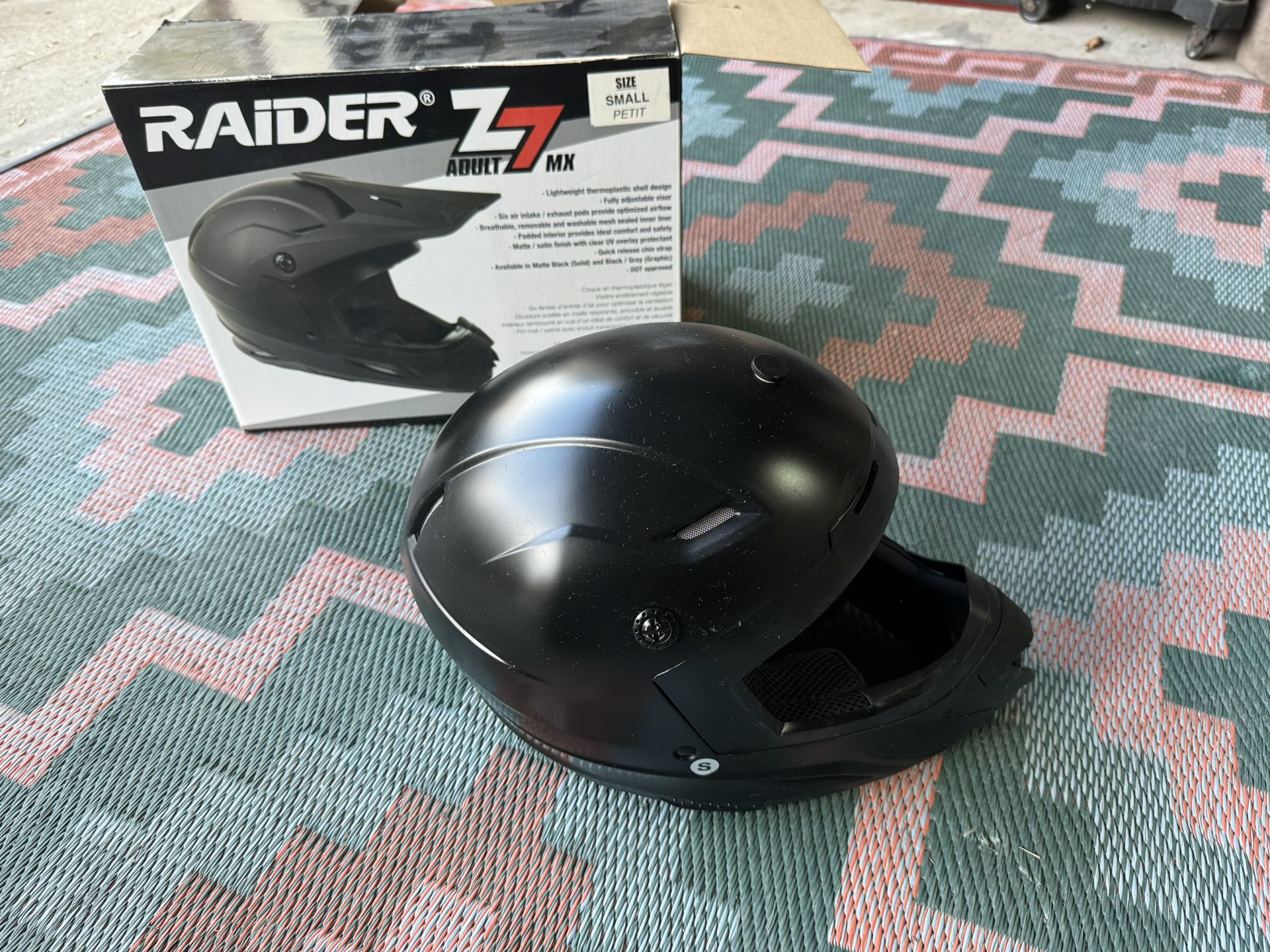 Raider Z7 Adult MX Helmet Motocross Adult Small