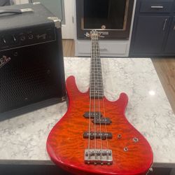 Washburn Bantam Bass With Fender Frontman 15B