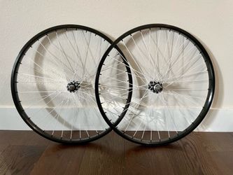 26” Black / White SE Bikes Wheels - Like New