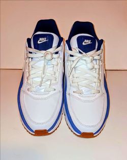 Nike Low-Top Sneakers White and Blue  mens size 10