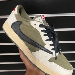 medium olive travis scott jordan 1 low