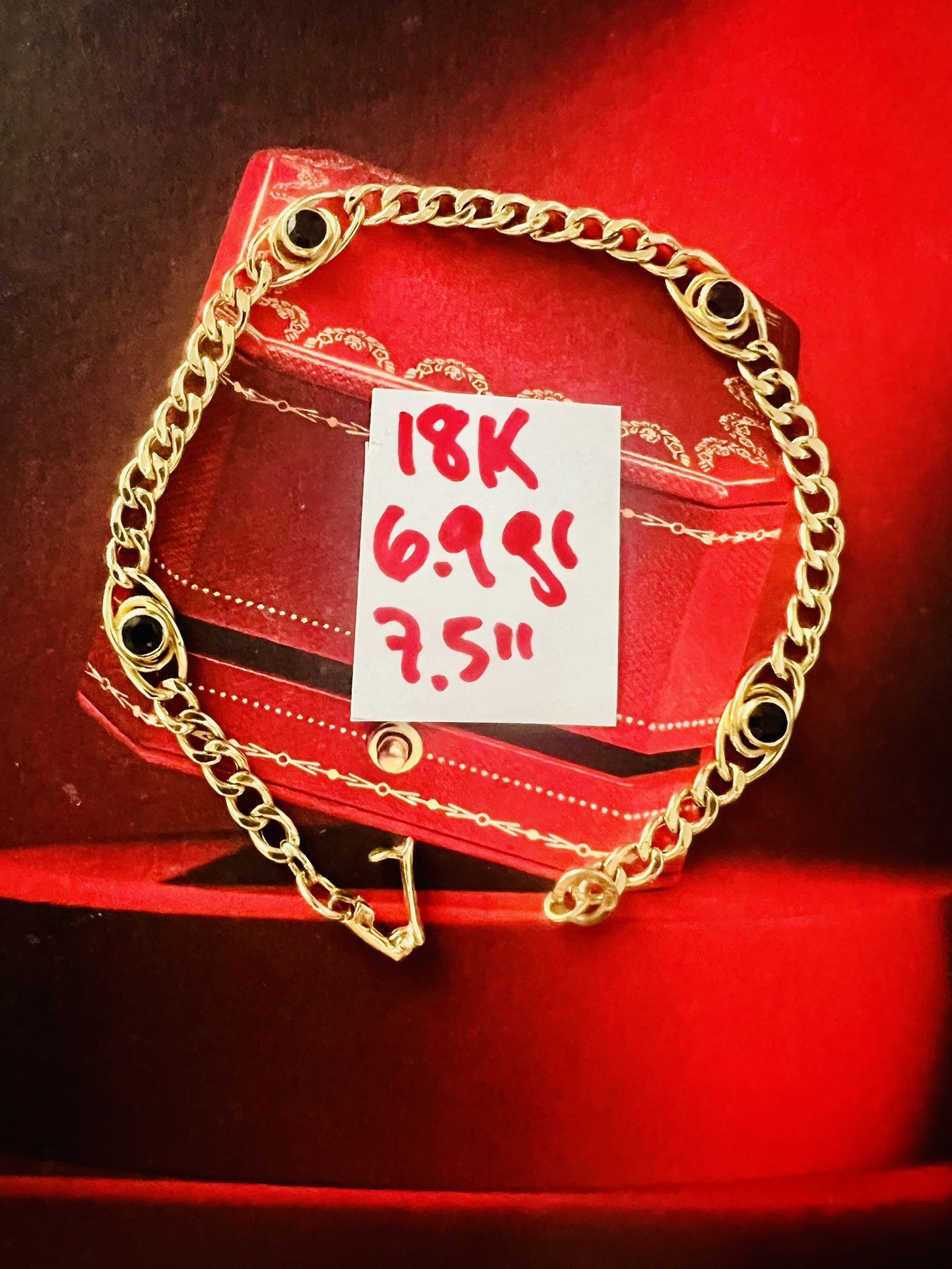 18K 6.9Gr 7.5 Inches Long