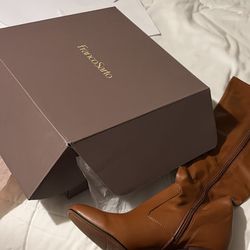 Franco Sarto Women’s Talfer Boots (Size 8) (New) (Cognac Color)