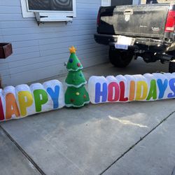 Happy Holidays 12’ Long Blow~Up