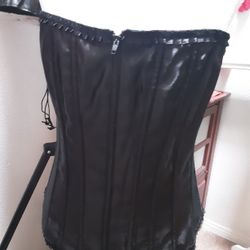 Satin Black Corset 