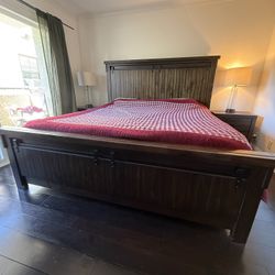 King Bed frame Farmhouse Style