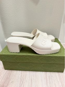 Gucci jelly platform sandals