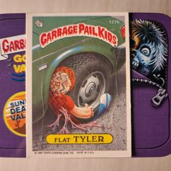 **Copyright Error** 1986 Garbage Pail Kid# Flat Tyler127b (Nostar Back)