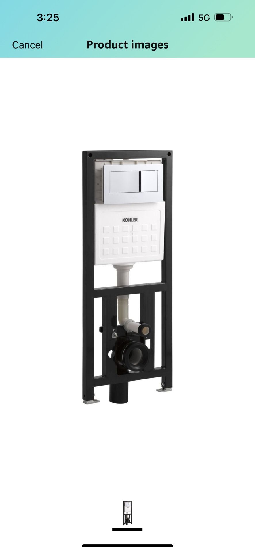 KOHLER 6284-NA Veil In-Wall Tank And Carrier System