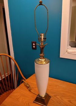 Porcelain & Brass Lamp