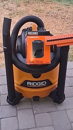 RIDGID 14-Gallon 6.0 HP NXT Wet/Dry Shop Vac + NEW Filter