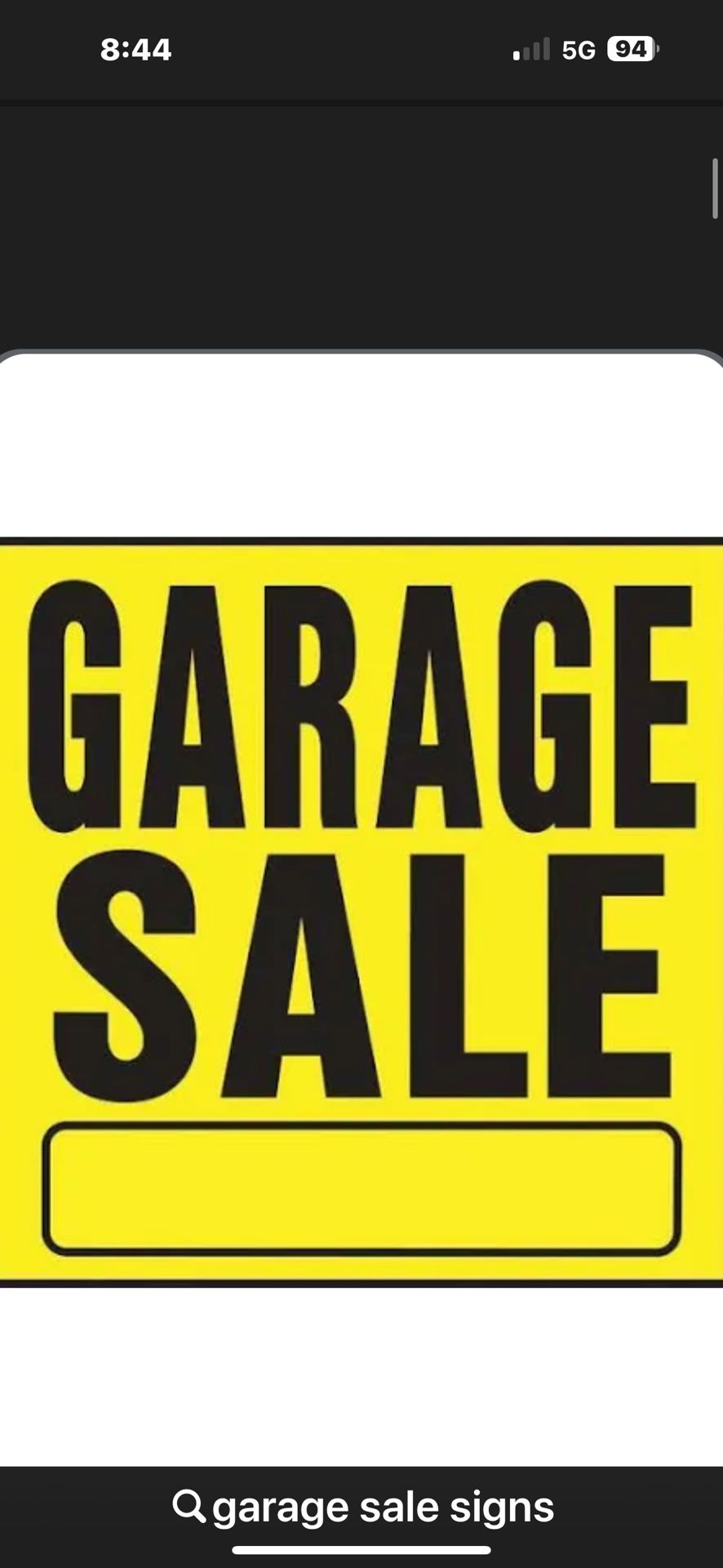 Garage Sale Today Oct 11    4147 Kirkcaldy Dr San Diego 