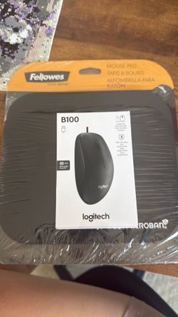 Logitech B100 mouse  and pad
