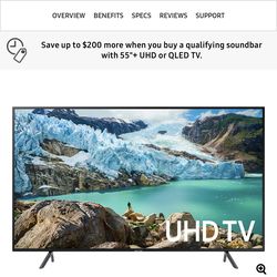 75 inch Samsung 4K UHD LED Smart TV- Kendall