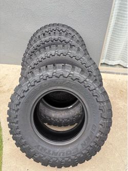 TOYO 35x12.50R17 OPEN COUNTRY M/T TIRES 35’s 35” INCH TALL TIRES TOYO M/T MUD TIRES 35x12.50R17