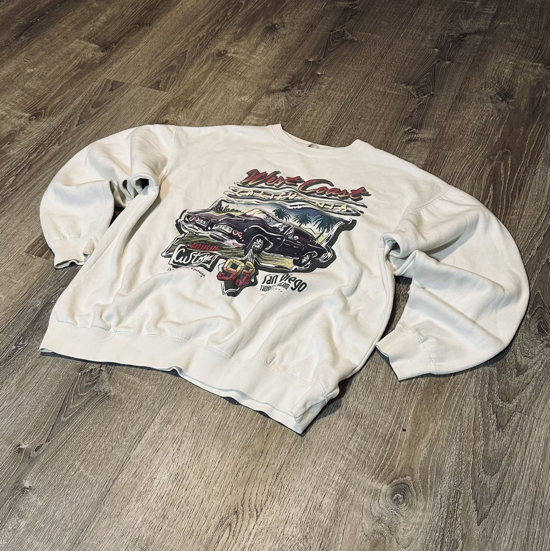 Vintage John Galt West Coast California 1993 Graphic Sweatshirt