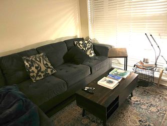 Ashley Furniture Charcoal L-Sofa $200