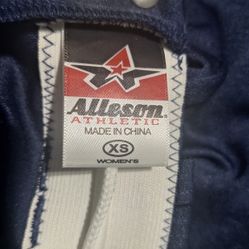 (BB  - 41)  ALLESON WOMEN'S SOFTBALL PANT BLUE SIZE X-SMALL 