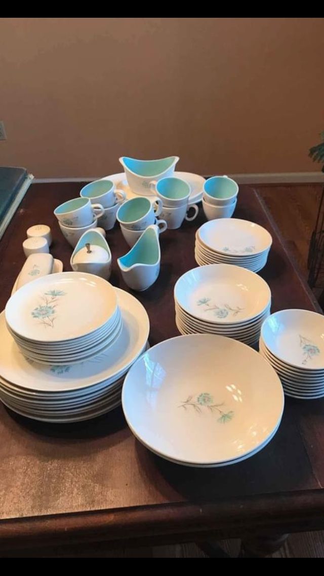 Vintage Taylor Smith & Taylor Boutinniere China- Service For 10 Plus  Extras
