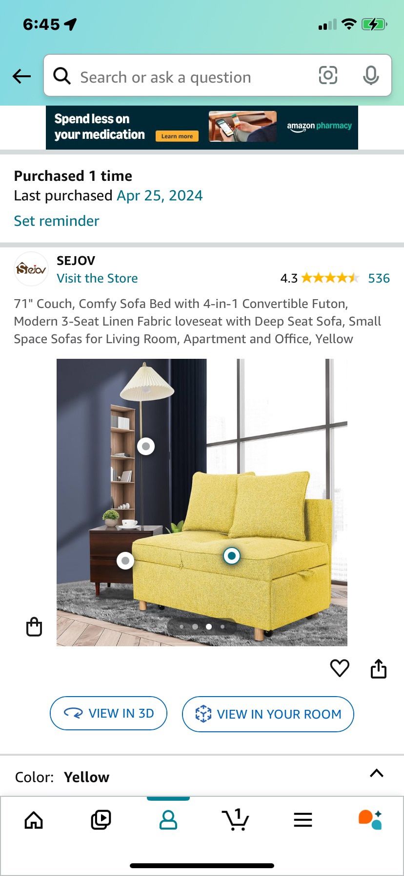 Futon… CONVERTIBLE!!