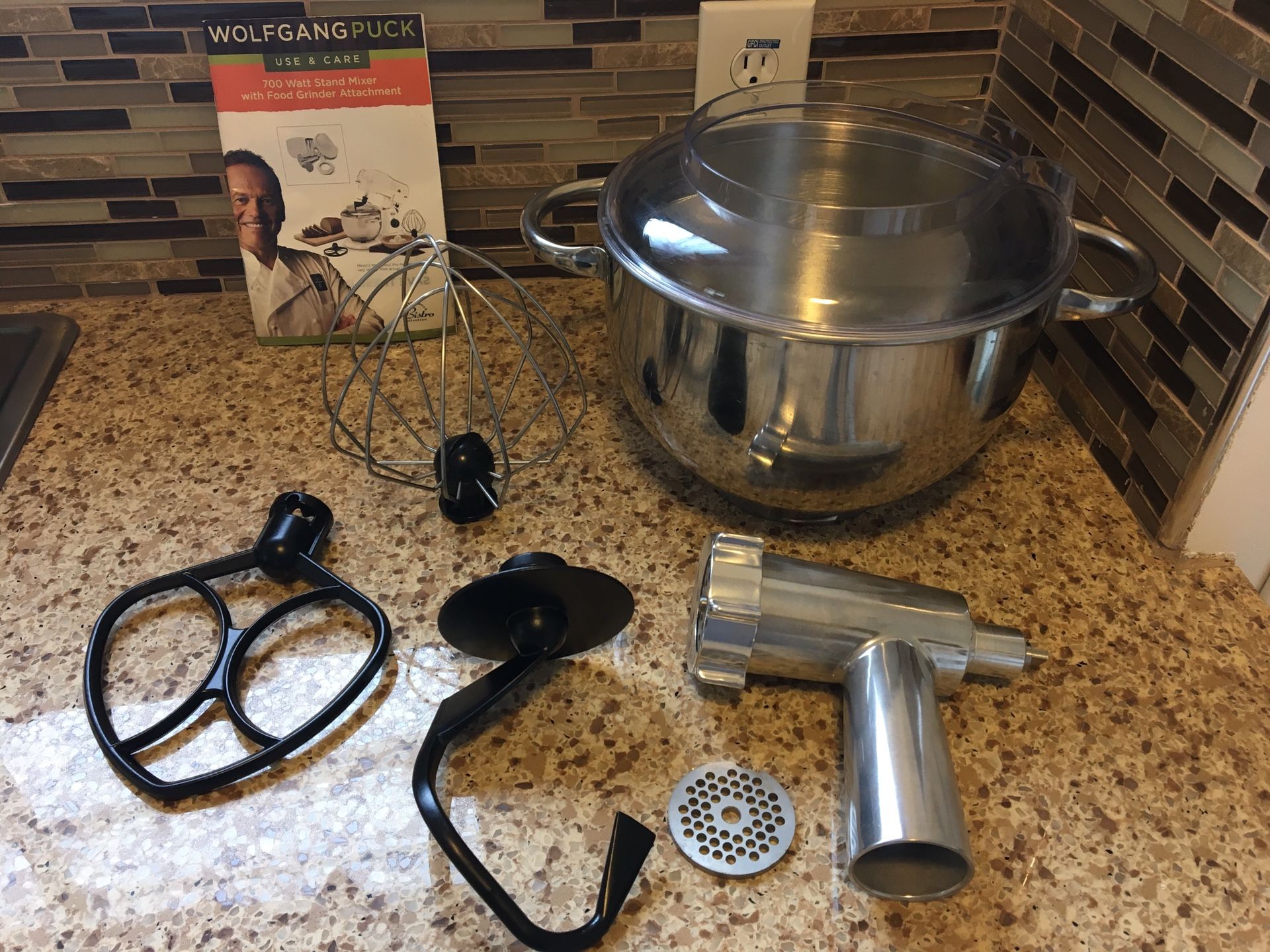 Wolfgang Puck Bistro Collection Stand Mixer with all attachments