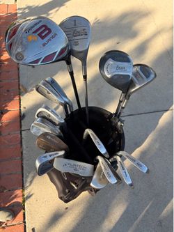 Mixed Golf Club Set with Callaway Bag