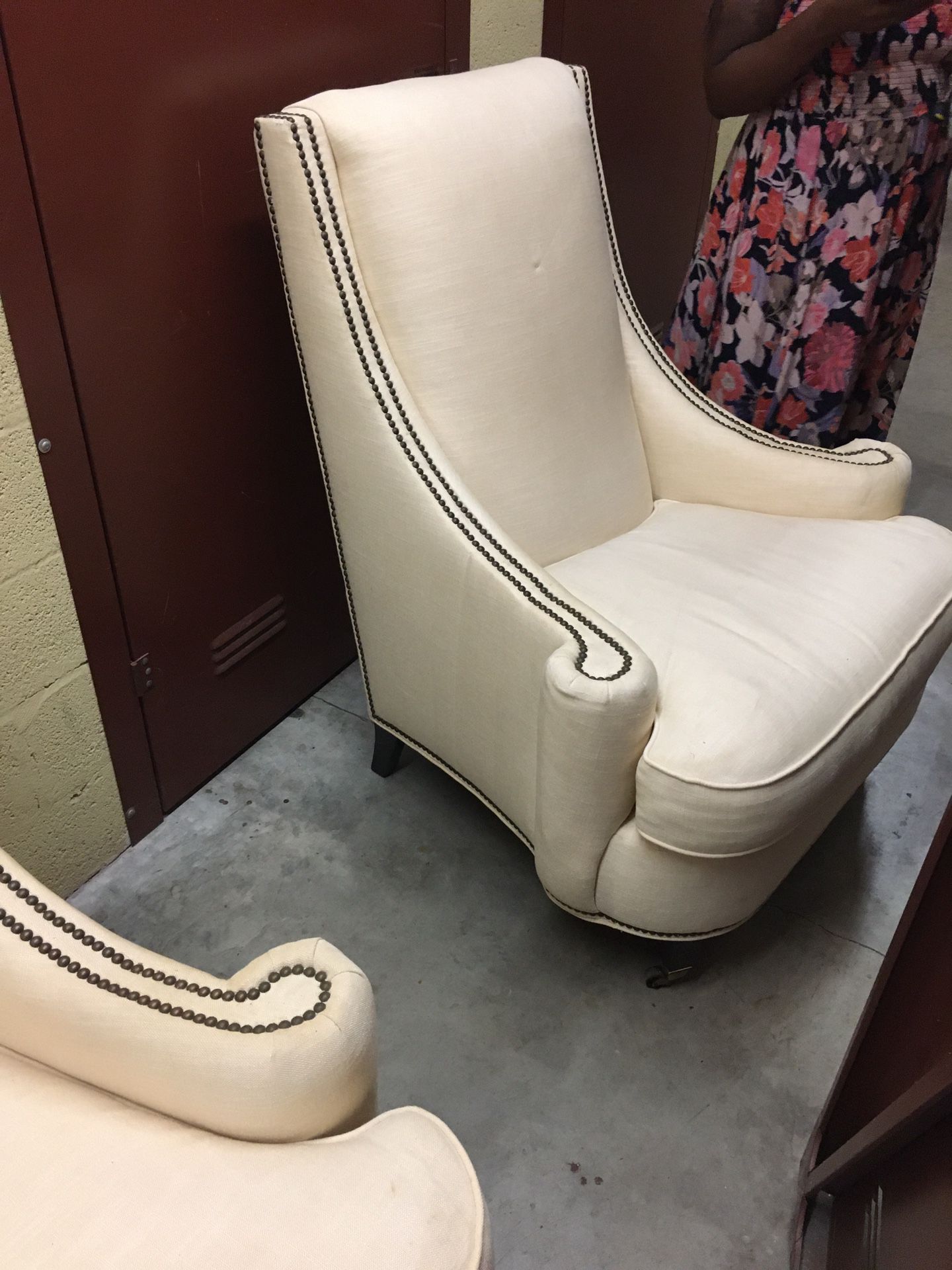 2 white Chairs for sale $$$$$ 40