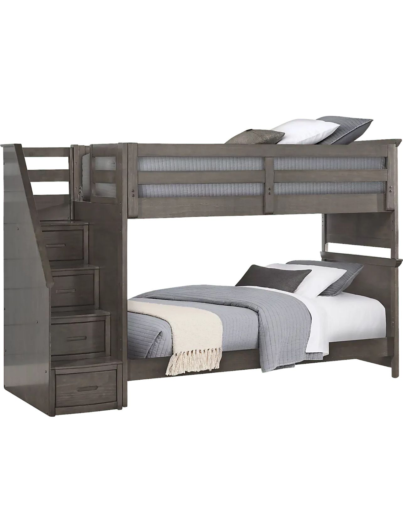 Twin Over Twin Bunk bed With Stairs