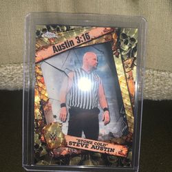 WWE Topps chrome 1/1 Stone Cold Steve Austin